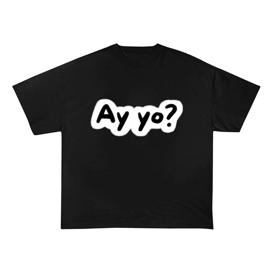 AY YO? STREETWEAR OVERSIZED HEAVYWEIGHT COTTON TEE-60038