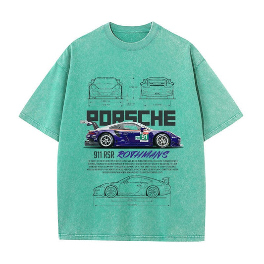 RDMCLOTHINGART tapestry hoodie 911 RSR ROTHMANS HEAVY COTTON TEES-9401