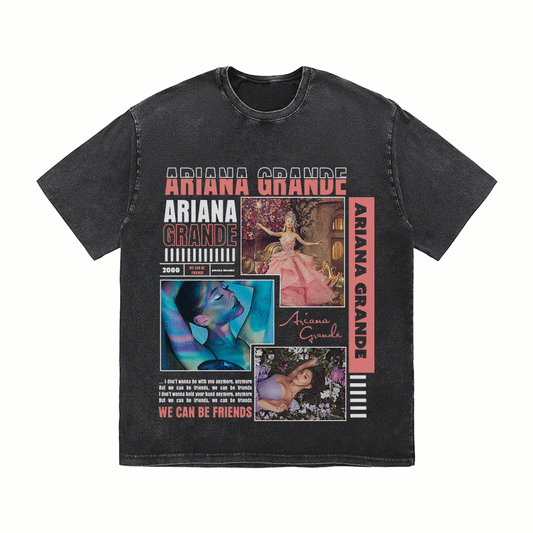 RDMCLOTHINGART tapestry hoodie ARIANA GRANDE HEAVY WEIGHT COTTON TEE-8988