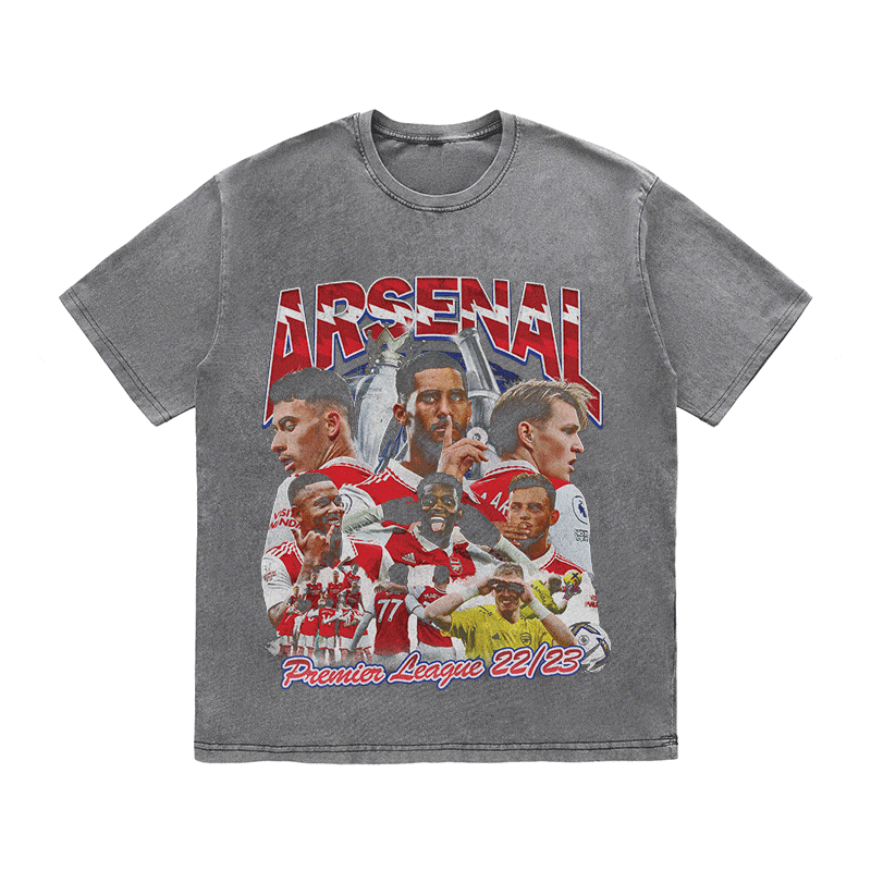 RDMCLOTHINGART tapestry hoodie ARSENAL HEAVY WEIGHT COTTON TEE-8949