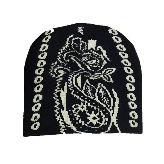 RDMCLOTHINGART tapestry hoodie BEANIE-2029