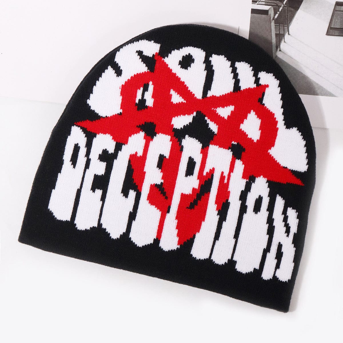 RDMCLOTHINGART tapestry hoodie BEANIE-2147