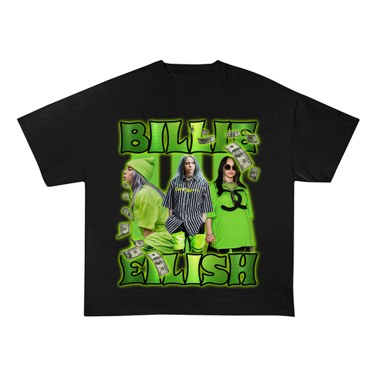 RDMCLOTHINGART tapestry hoodie BILLIE EILISH HEAVY WEIGHT COTTON TEE-9120