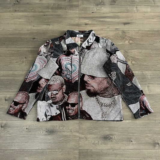 RDMCLOTHINGART tapestry hoodie CHRIS BROWN V2 TAPESTRY JACKET