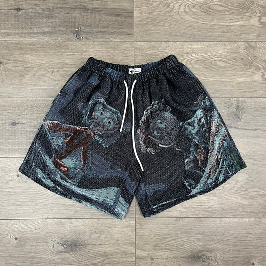 RDMCLOTHINGART tapestry hoodie CORALINE TAPESTRY SHORTS