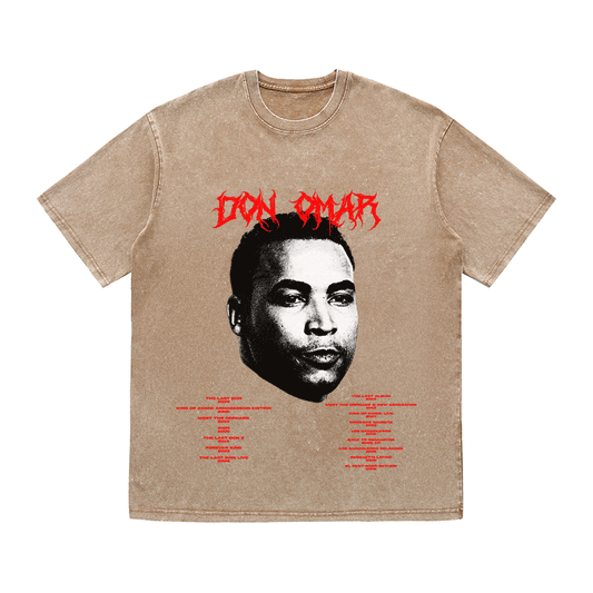 RDMCLOTHINGART tapestry hoodie DON OMAR HEAVY WEIGHT COTTON TEE-8928