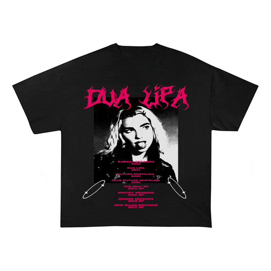 RDMCLOTHINGART tapestry hoodie DUA LIPA HEAVY WEIGHT COTTON TEE-8900