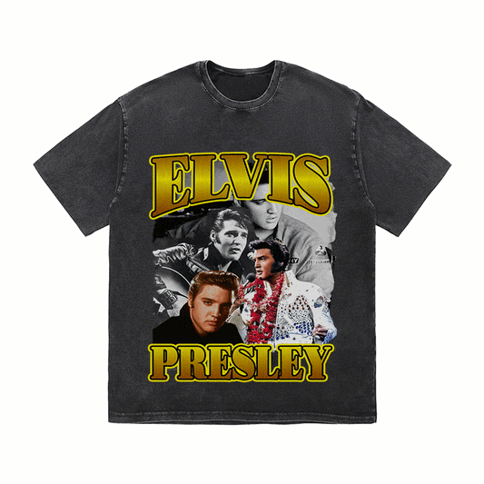 RDMCLOTHINGART tapestry hoodie ELVIS HEAVY WEIGHT COTTON TEE-9124