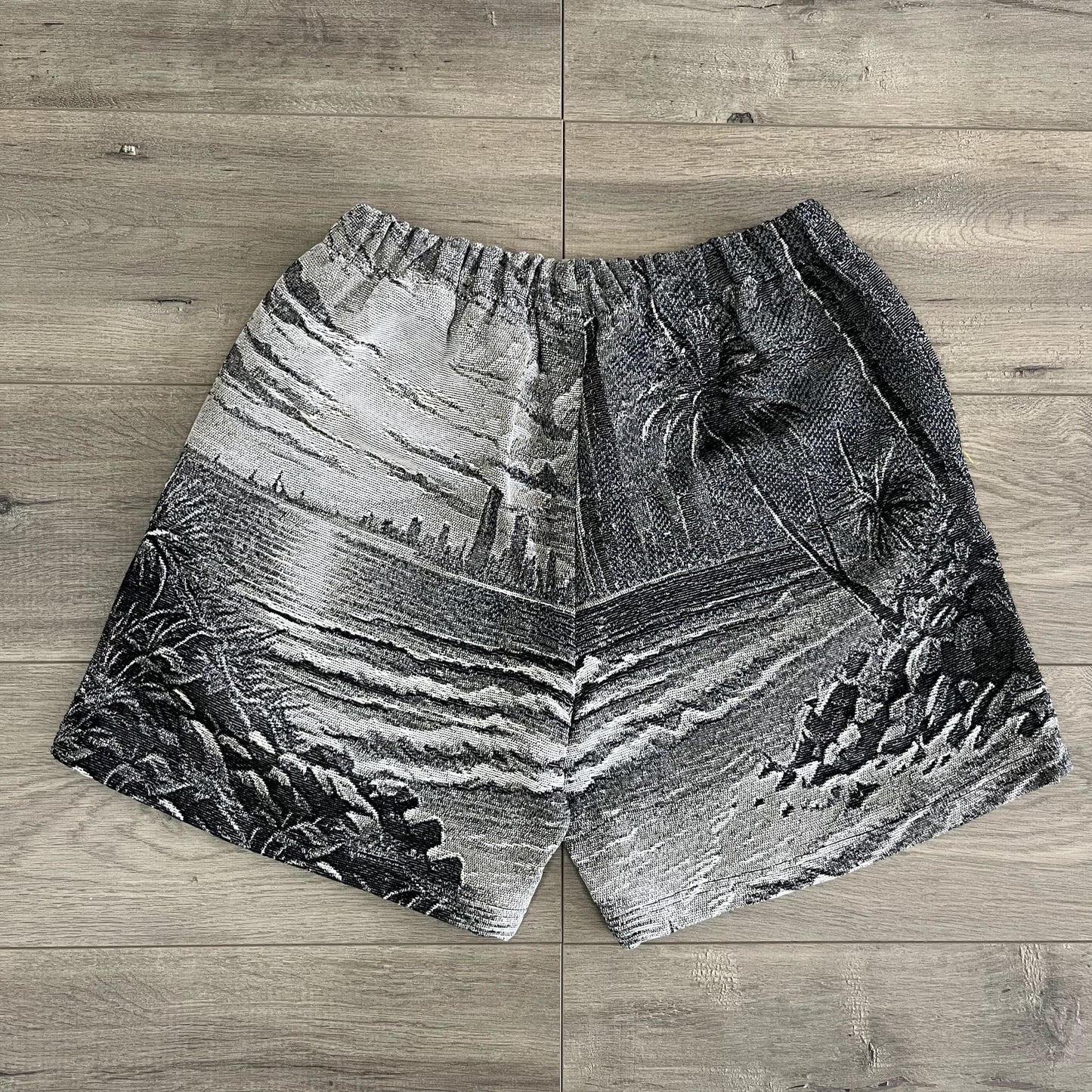 GREY CALIFORNIA TAPESTRY SHORTS - RDMCLOTHINGART
