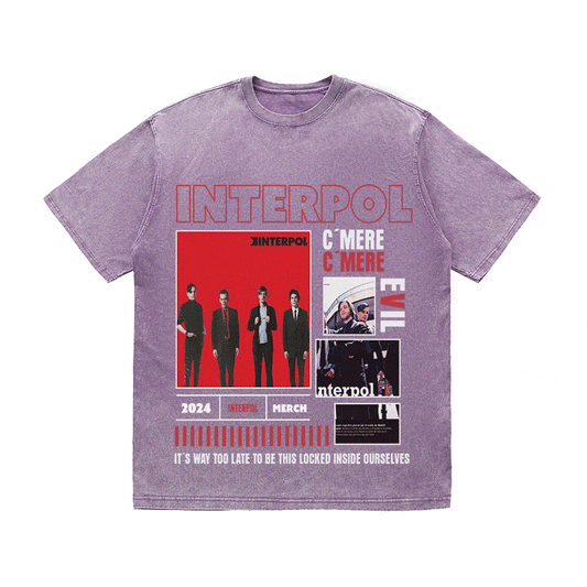 RDMCLOTHINGART tapestry hoodie INTERPOL HEAVY WEIGHT COTTON TEE-9000