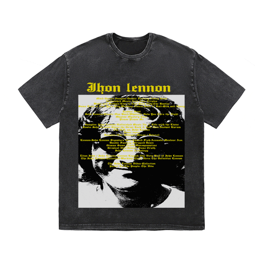 RDMCLOTHINGART tapestry hoodie JHON LENNON HEAVY WEIGHT COTTON TEE-8935