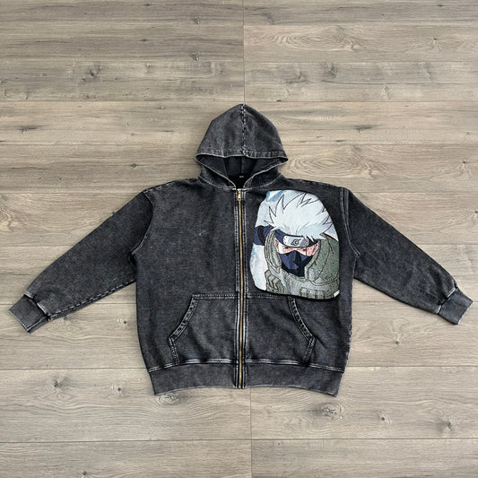 RDMCLOTHINGART tapestry hoodie KAKASHI TAPESTRY PATCH HOODIE-9242