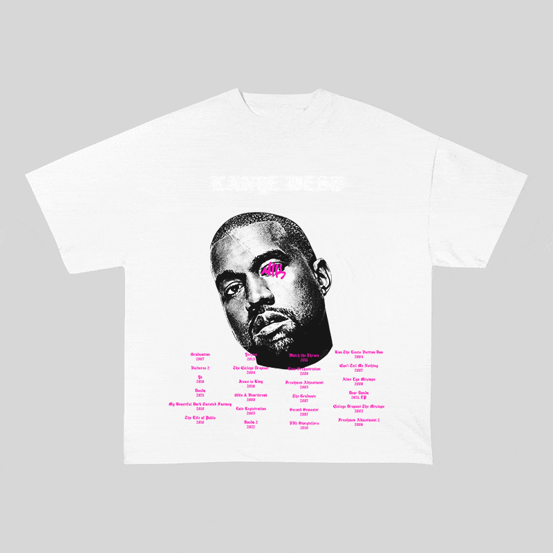 RDMCLOTHINGART tapestry hoodie KANYE WEST HEAVY WEIGHT COTTON TEE-8881