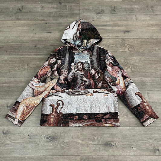 LAST DINNER TAPESTRY HOODIE - RDMCLOTHINGART
