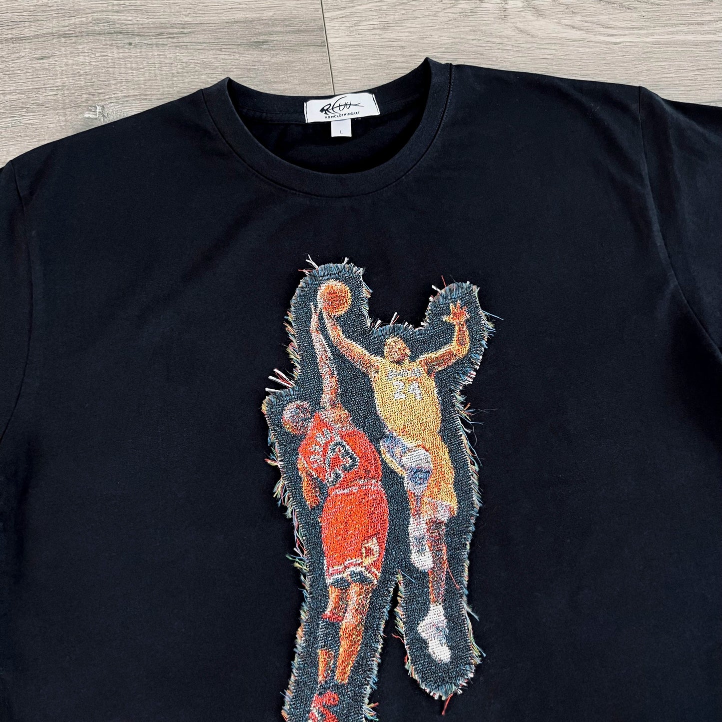 MANBA VS MJ HEAVY WEIGHT PATCH TEE-8103 - RDMCLOTHINGART