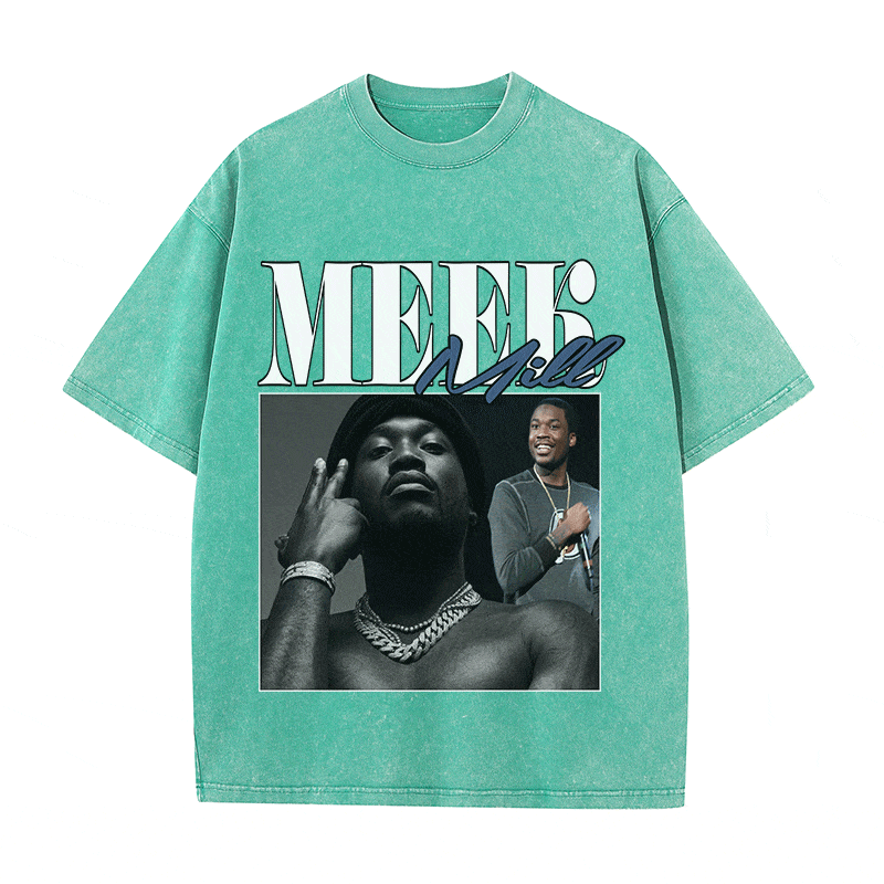 RDMCLOTHINGART tapestry hoodie MEEK MILL HEAVY WEIGHT COTTON TEE-8865