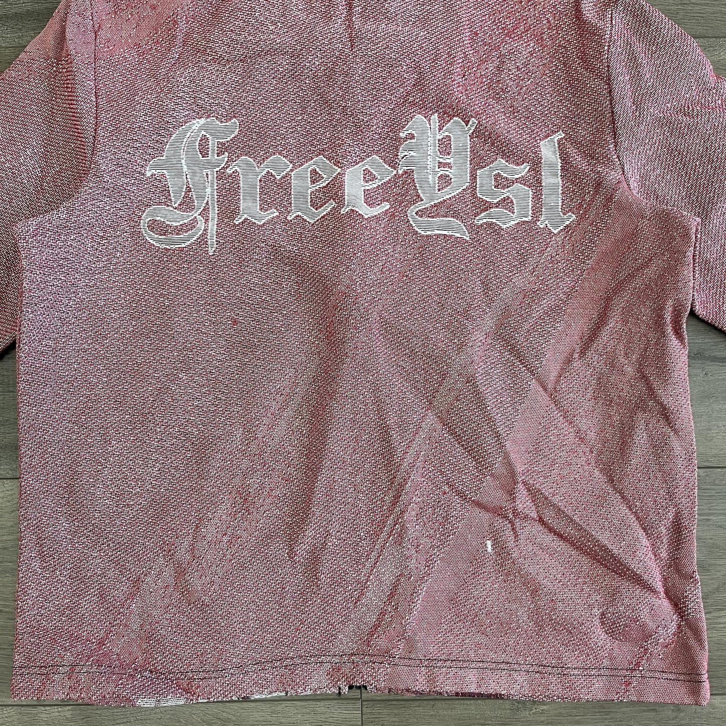 RDMCLOTHINGART tapestry hoodie PINK YSL TAPESTRY TEE
