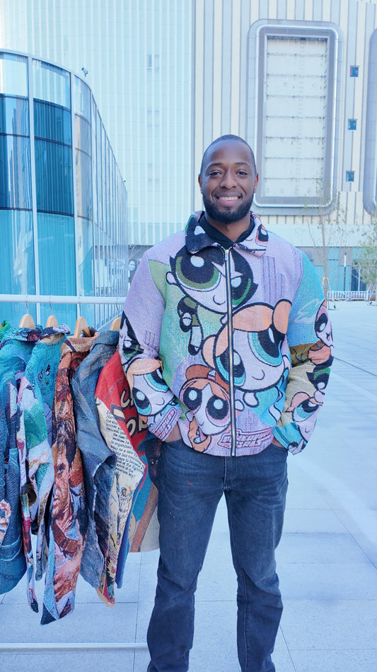 POWERPUFF GIRLS TAPESTRY JACKET - RDMCLOTHINGART