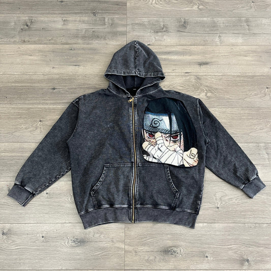 RDMCLOTHINGART tapestry hoodie SASUKE TAPESTRY PATCH HOODIE-9244