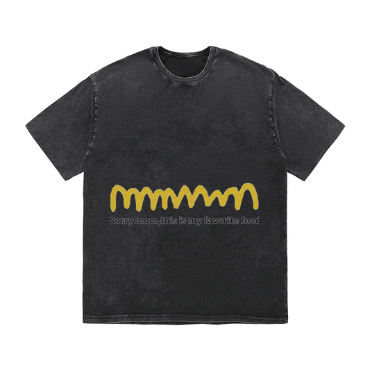 RDMCLOTHINGART tapestry hoodie SLOGAN HEAVY COTTON TEES-9569