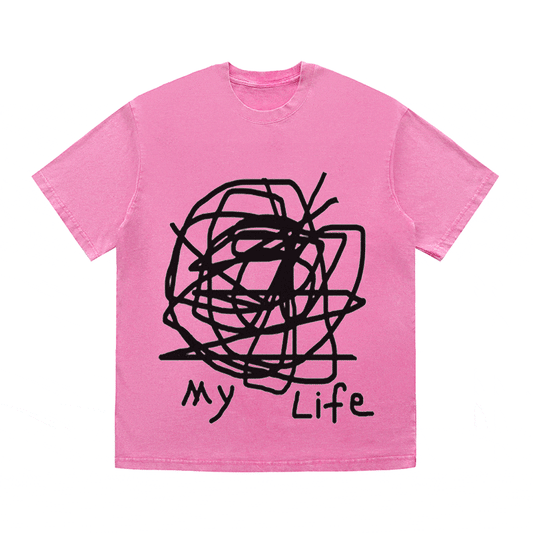 RDMCLOTHINGART tapestry hoodie SLOGAN HEAVY COTTON TEES-9581