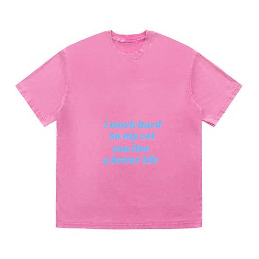 RDMCLOTHINGART tapestry hoodie SLOGAN HEAVY COTTON TEES-9639