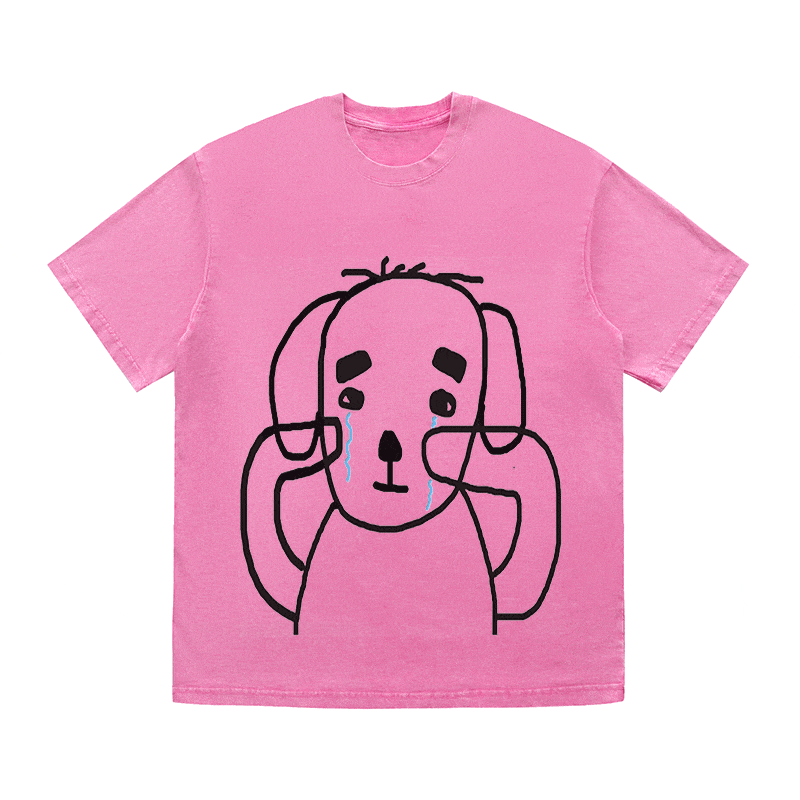 RDMCLOTHINGART tapestry hoodie SLOGAN HEAVY COTTON TEES-9673