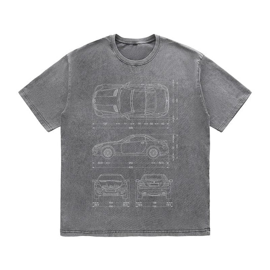 RDMCLOTHINGART tapestry hoodie SPORT CARS HEAVY COTTON TEES-9334