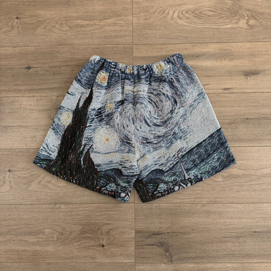 RDMCLOTHINGART tapestry hoodie STARRY NIGHT TAPESTRY SHORTS-98371