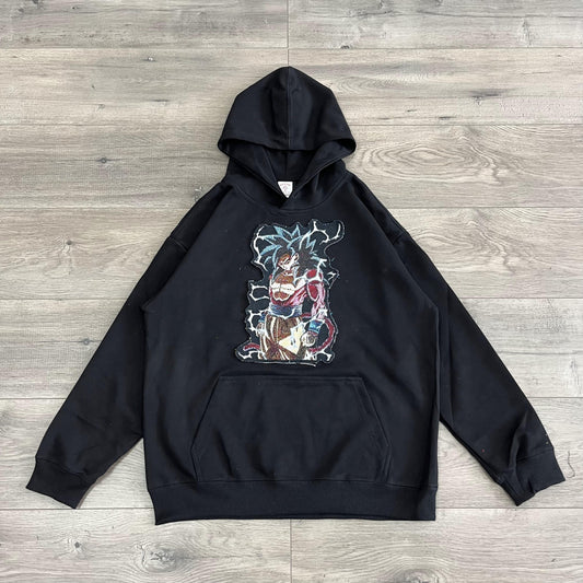 SUPER SAIYAN4 TAPESTRY PATCH HOODIE-9047 - RDMCLOTHINGART