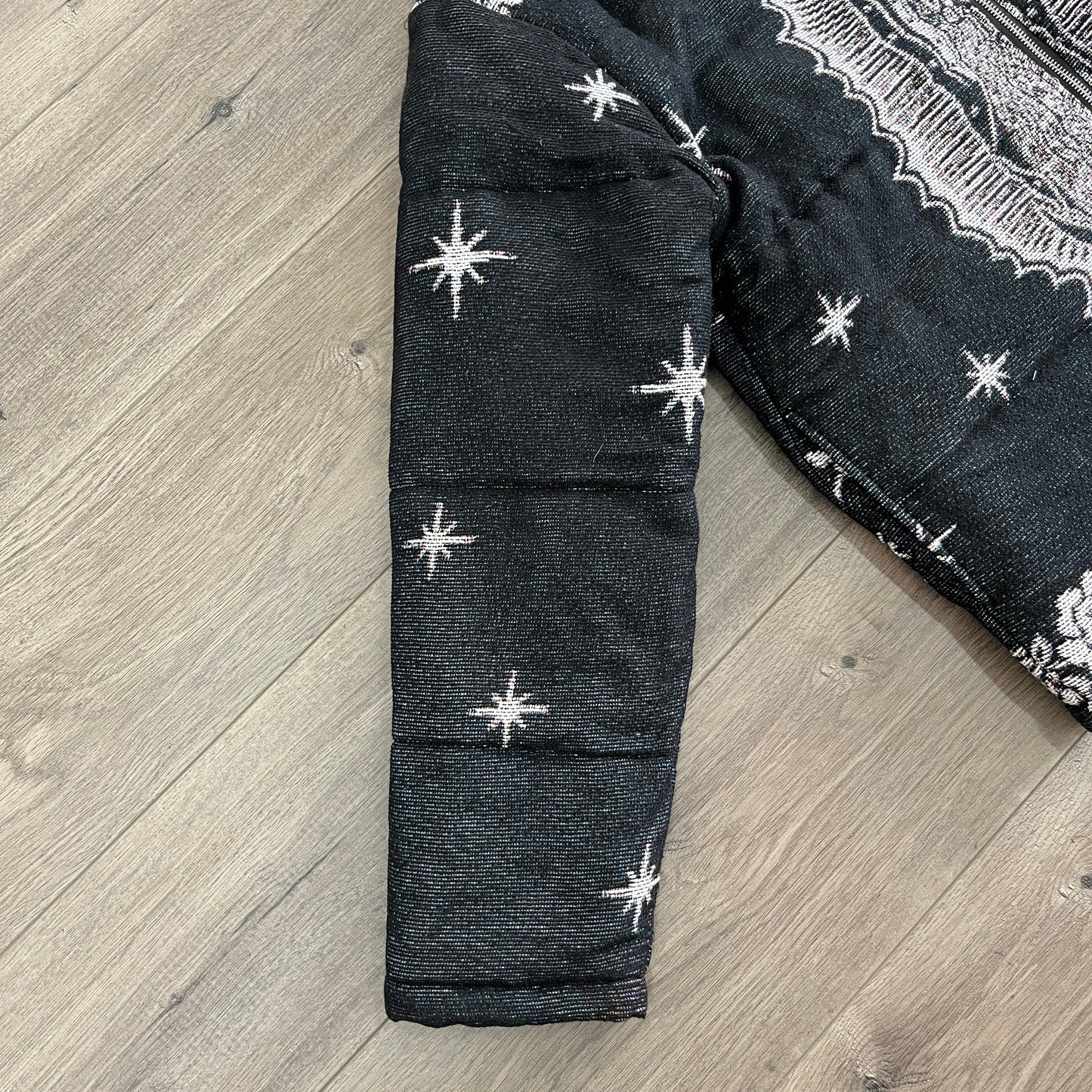 VIGENCITA BLACK TAPESTRY COAT - RDMCLOTHINGART