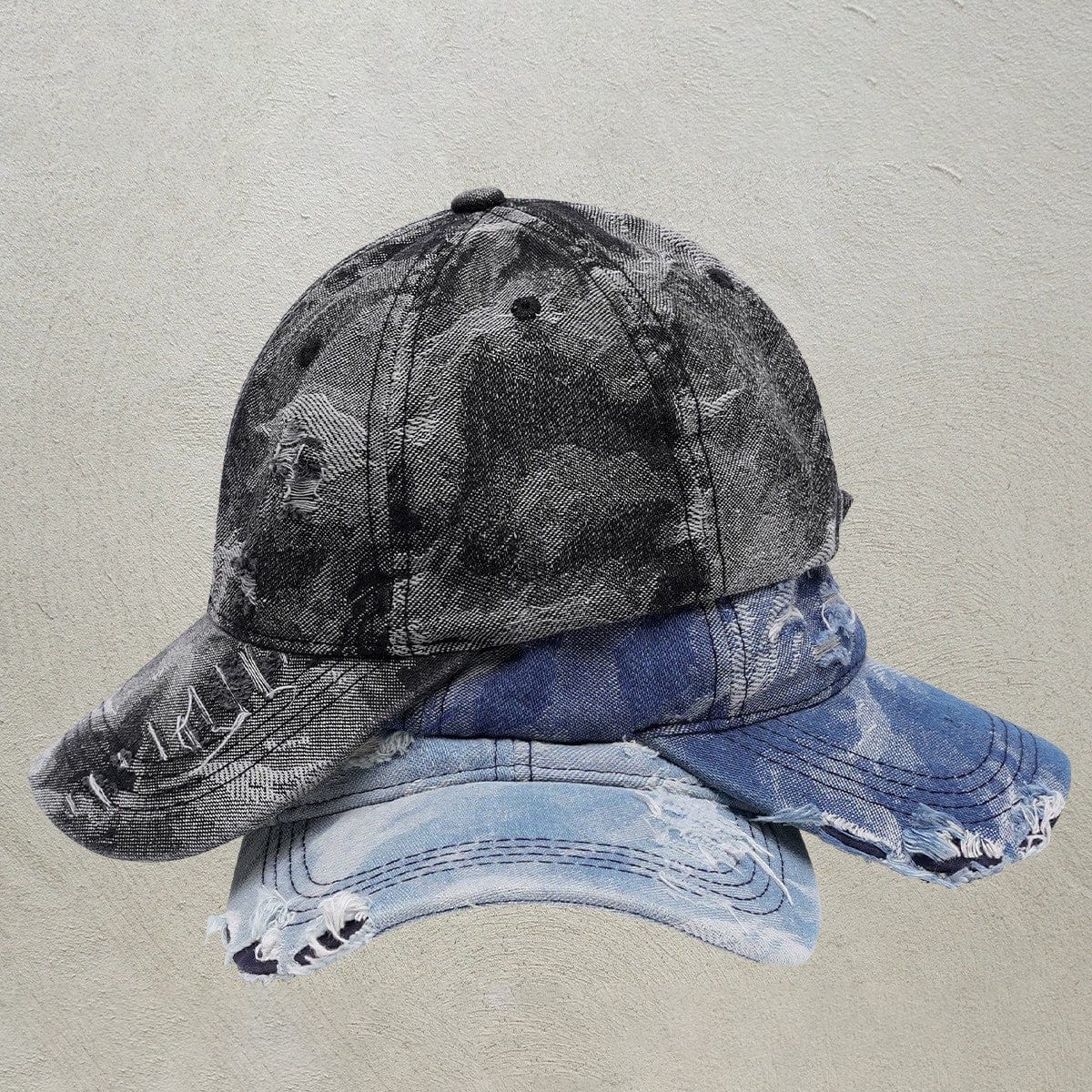 RDMCLOTHINGART tapestry hoodie VINTAGE LIGHT BLUE WASHED CAP