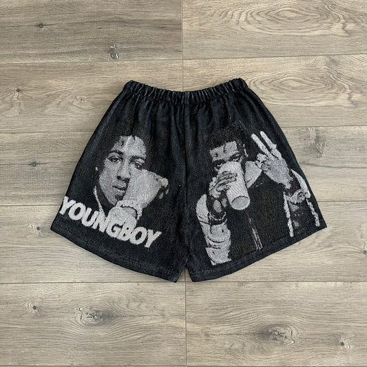 RDMCLOTHINGART tapestry hoodie YOUNGBOY TAPESTRY SHORTS