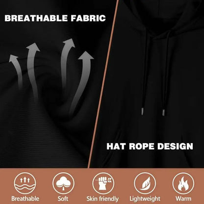 Funny Height Sarcasm Printed Hoodie Long Sleeve Outdoor Wear for Men & Women Soft Fabrics Pop Prints Flattering Cuts