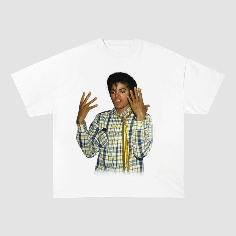MICHAEL JACKSON RETRO STAGE OVERSIZED HEAVYWEIGHT COTTON TEE-60039