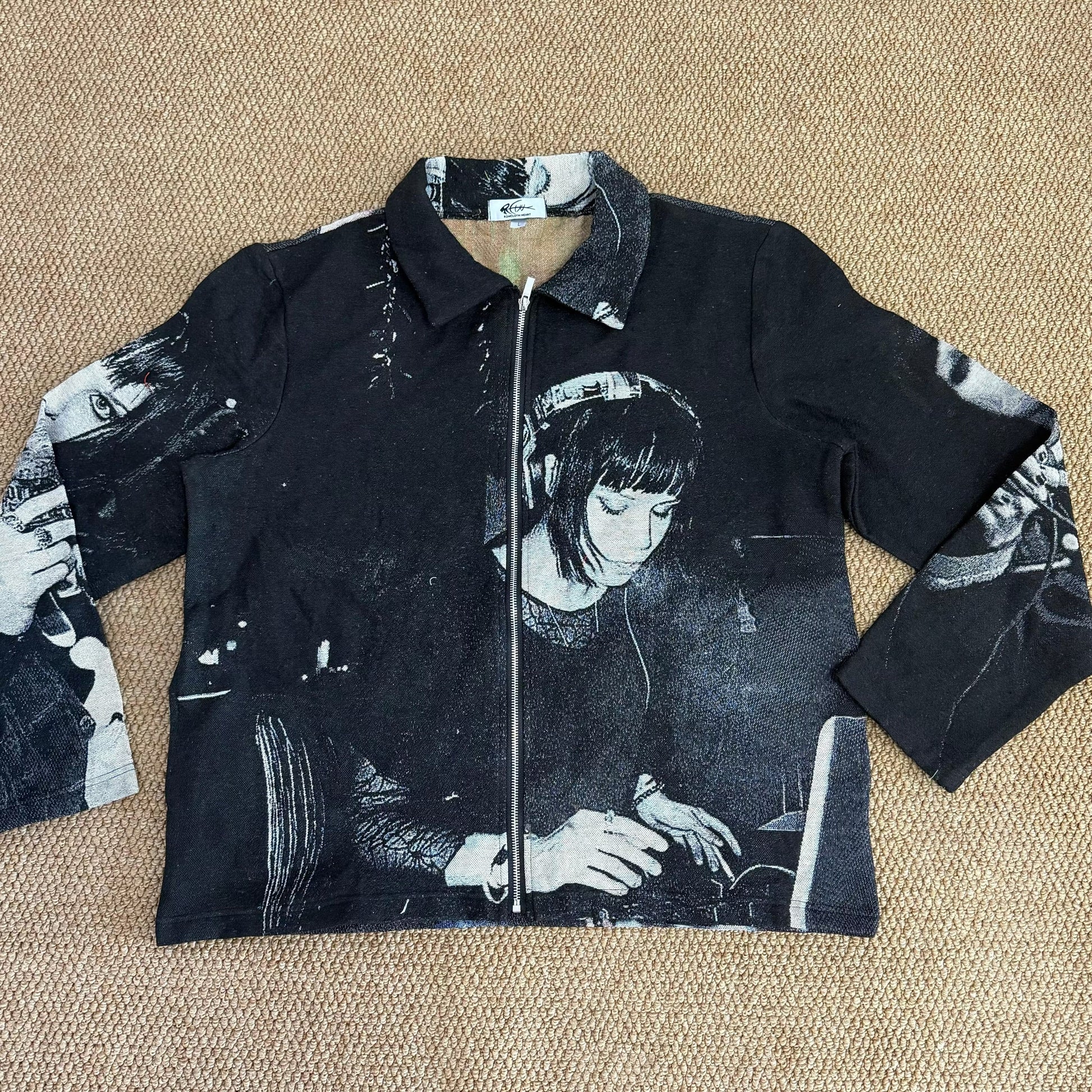 RDMCLOTHINGART L tapestry hoodie 9017