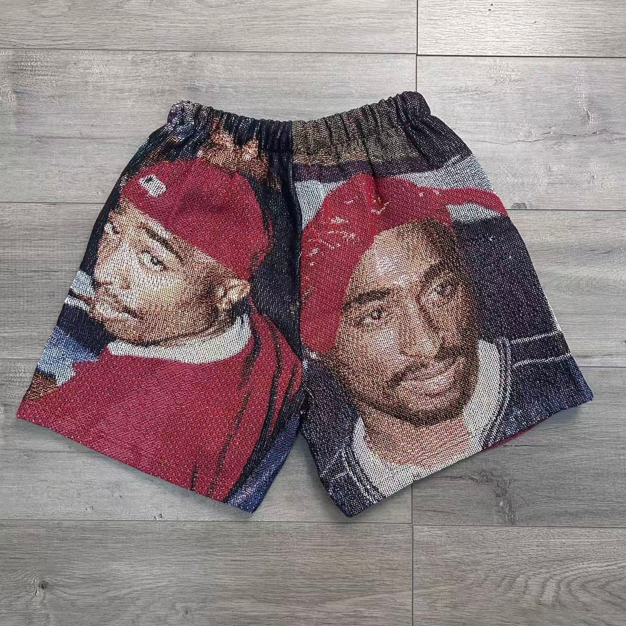 RDMCLOTHINGART tapestry hoodie 2PAC V5 TAPESTRY SHORTS-6795