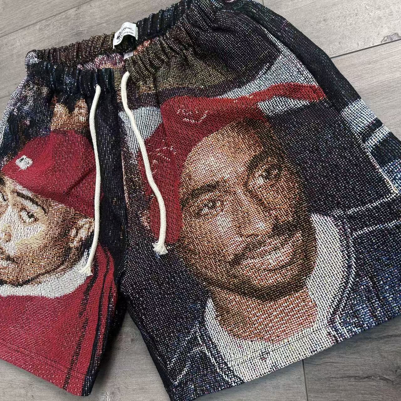 RDMCLOTHINGART tapestry hoodie 2PAC V5 TAPESTRY SHORTS-6795