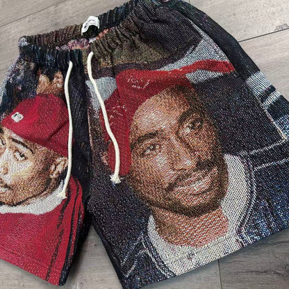 RDMCLOTHINGART tapestry hoodie 2PAC V5 TAPESTRY SHORTS-6795