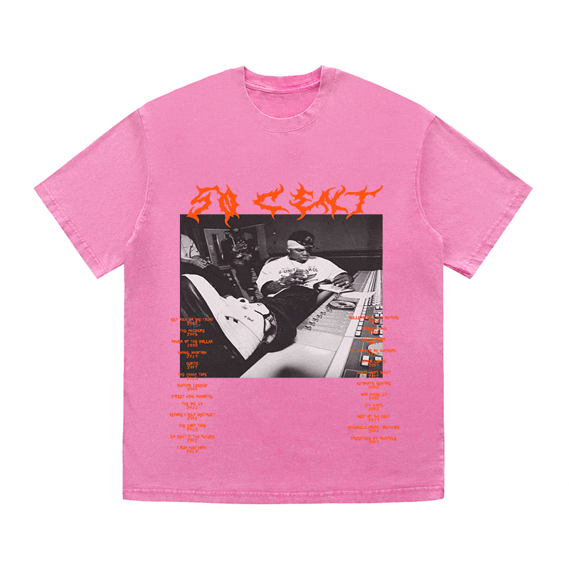 RDMCLOTHINGART tapestry hoodie 50 CENT HEAVY WEIGHT COTTON TEE-8922