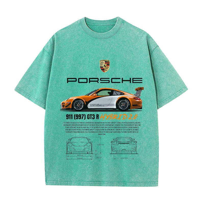 RDMCLOTHINGART tapestry hoodie 911 997 GT3 HYBRID 2.0 HEAVY COTTON TEES-9387