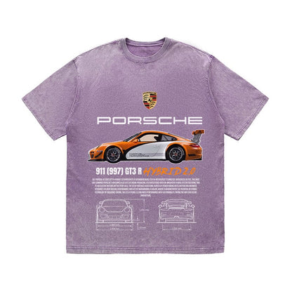 RDMCLOTHINGART tapestry hoodie 911 997 GT3 HYBRID 2.0 HEAVY COTTON TEES-9388