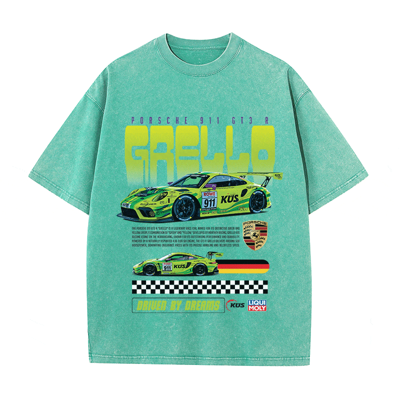 RDMCLOTHINGART tapestry hoodie 911 GRELLO HEAVY WEIGHT COTTON TEE-8837