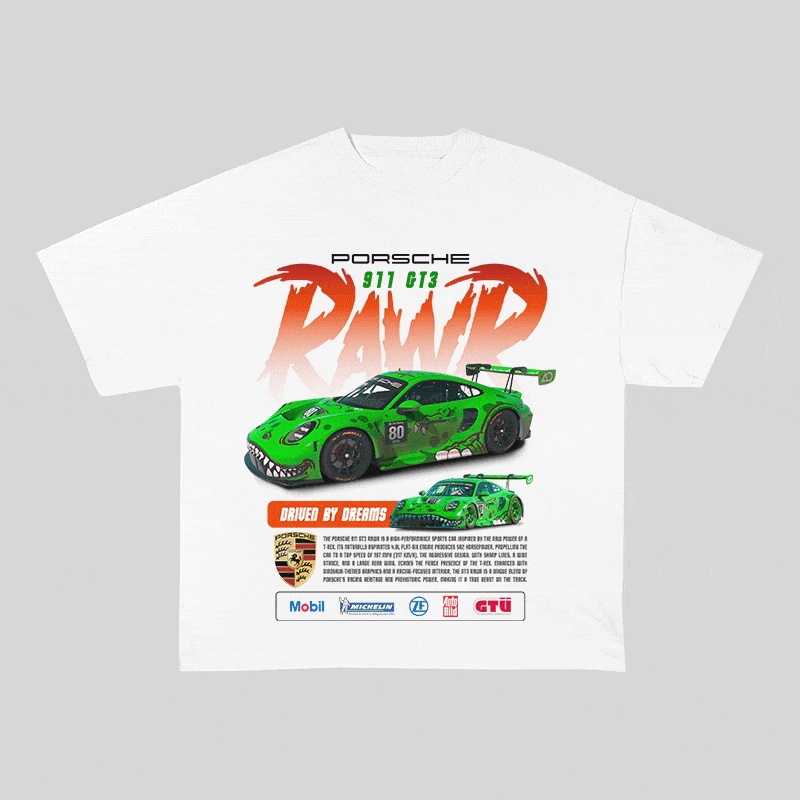 RDMCLOTHINGART tapestry hoodie 911 RAWR 3 HEAVY WEIGHT COTTON TEE-8840