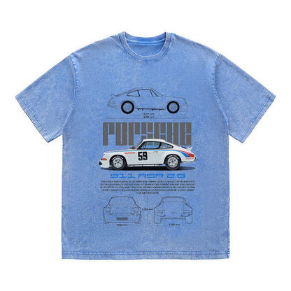 RDMCLOTHINGART tapestry hoodie 911 RSR 2.8 HEAVY COTTON TEES-9395
