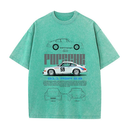 RDMCLOTHINGART tapestry hoodie 911 RSR 2.8 HEAVY COTTON TEES-9395