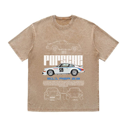 RDMCLOTHINGART tapestry hoodie 911 RSR 2.8 HEAVY COTTON TEES-9396