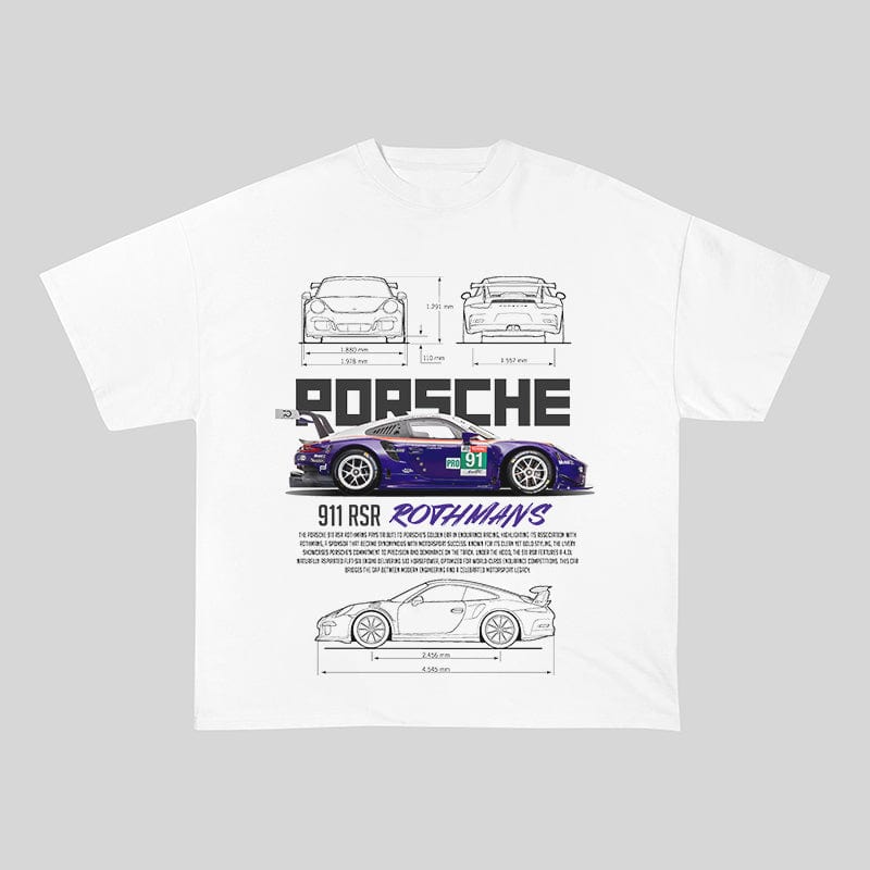 RDMCLOTHINGART tapestry hoodie 911 RSR ROTHMANS HEAVY COTTON TEES-9401