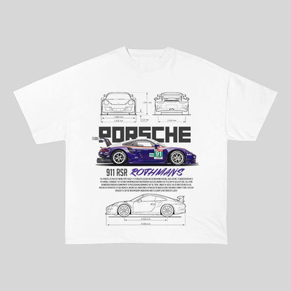 RDMCLOTHINGART tapestry hoodie 911 RSR ROTHMANS HEAVY COTTON TEES-9401