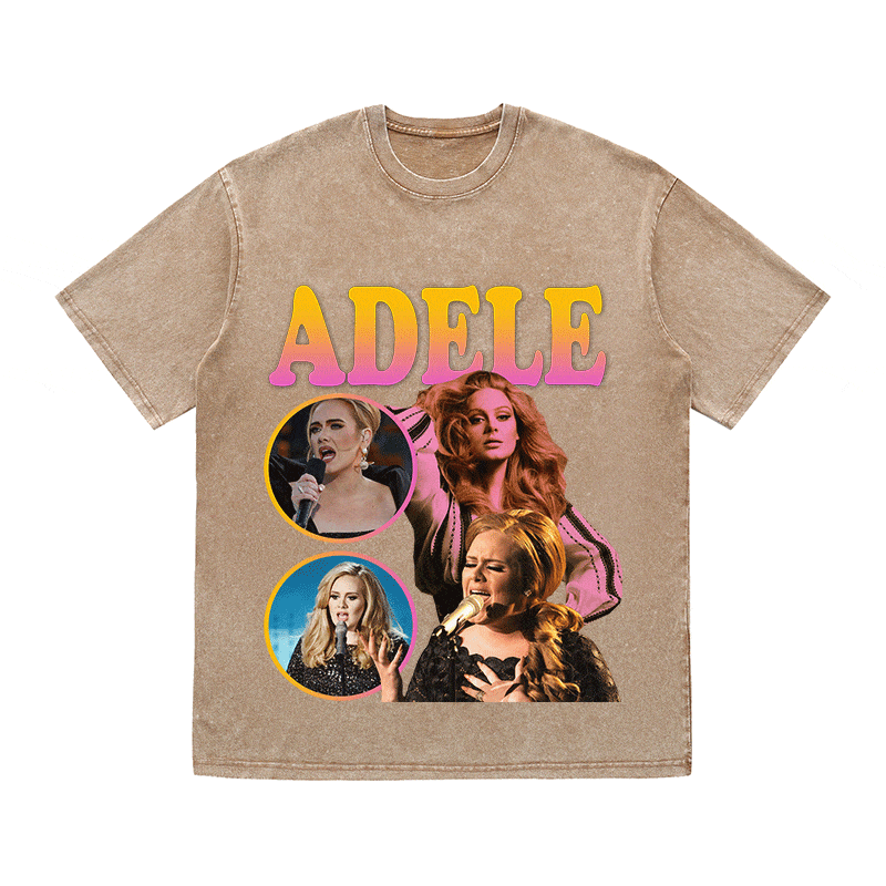 RDMCLOTHINGART tapestry hoodie ADELE HEAVY WEIGHT COTTON TEE-9114